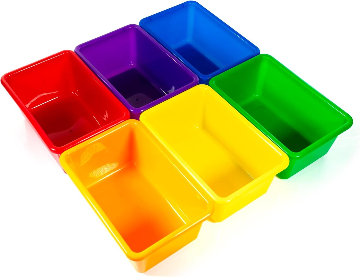 Small Cubby Bins 12 Piece Pack for Office Storage Kids Classroom or Toy Home…