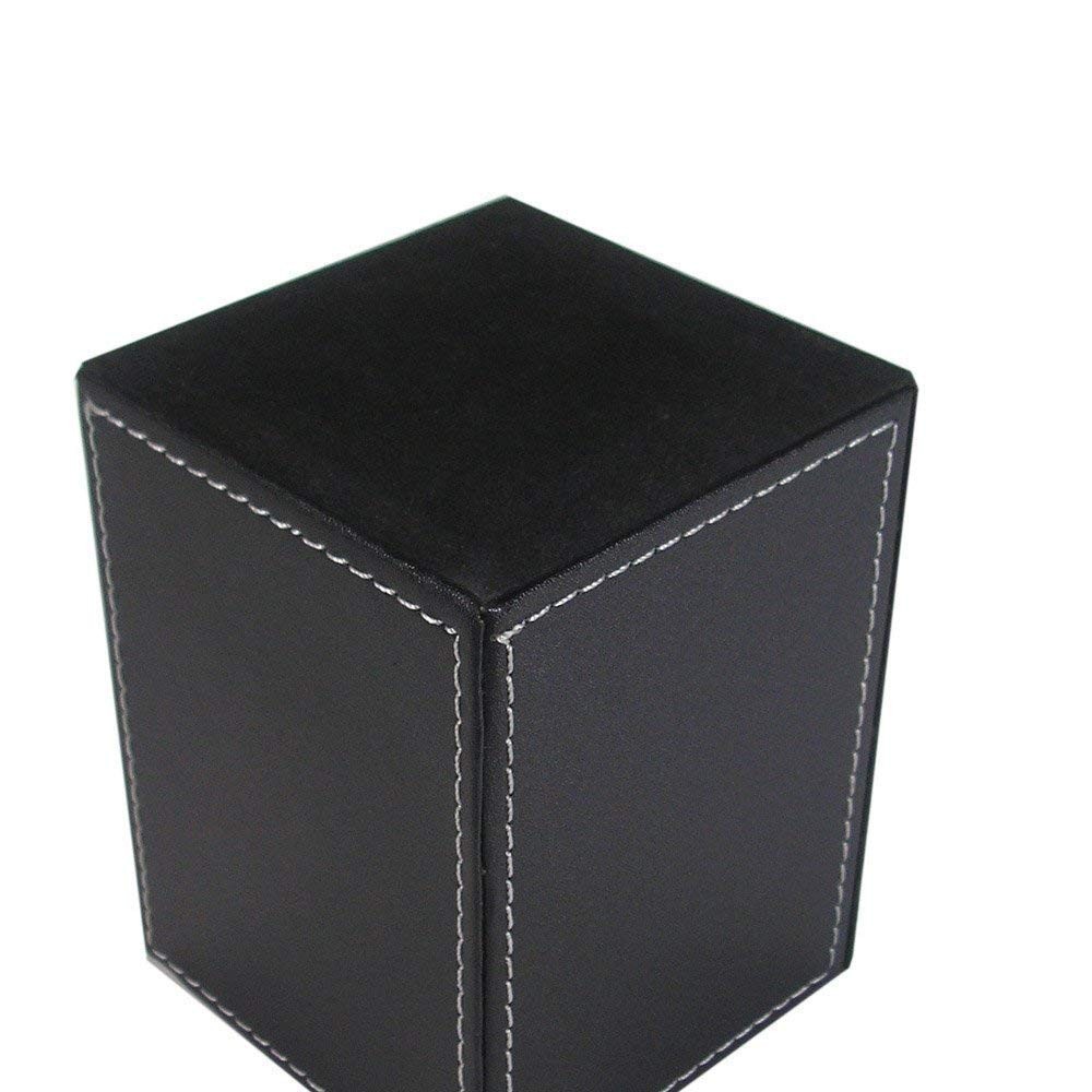 PU Leather Square Pens Pencils Holder Cup Desktop Stationery Organizer Case O…
