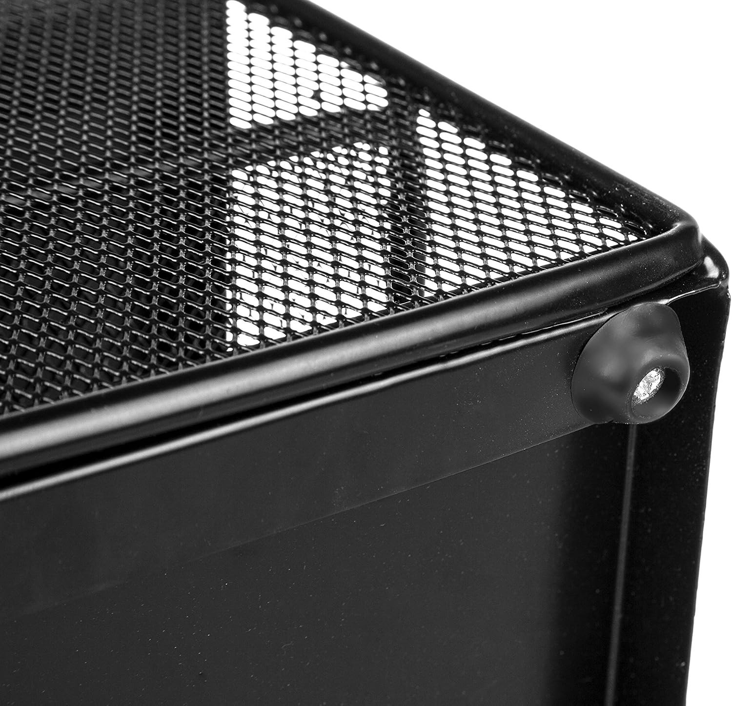 LG Steel Mesh Desktop Mutli-Purpose Desk Organization System Black Powder Coated