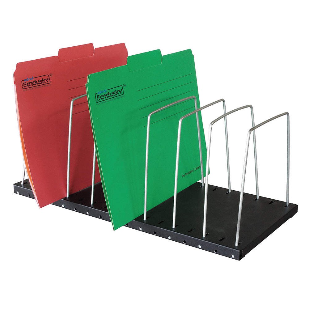 GRAINGER APPROVED 1DNP7 File Holder,Black,7 1/2 in H 1DNP7