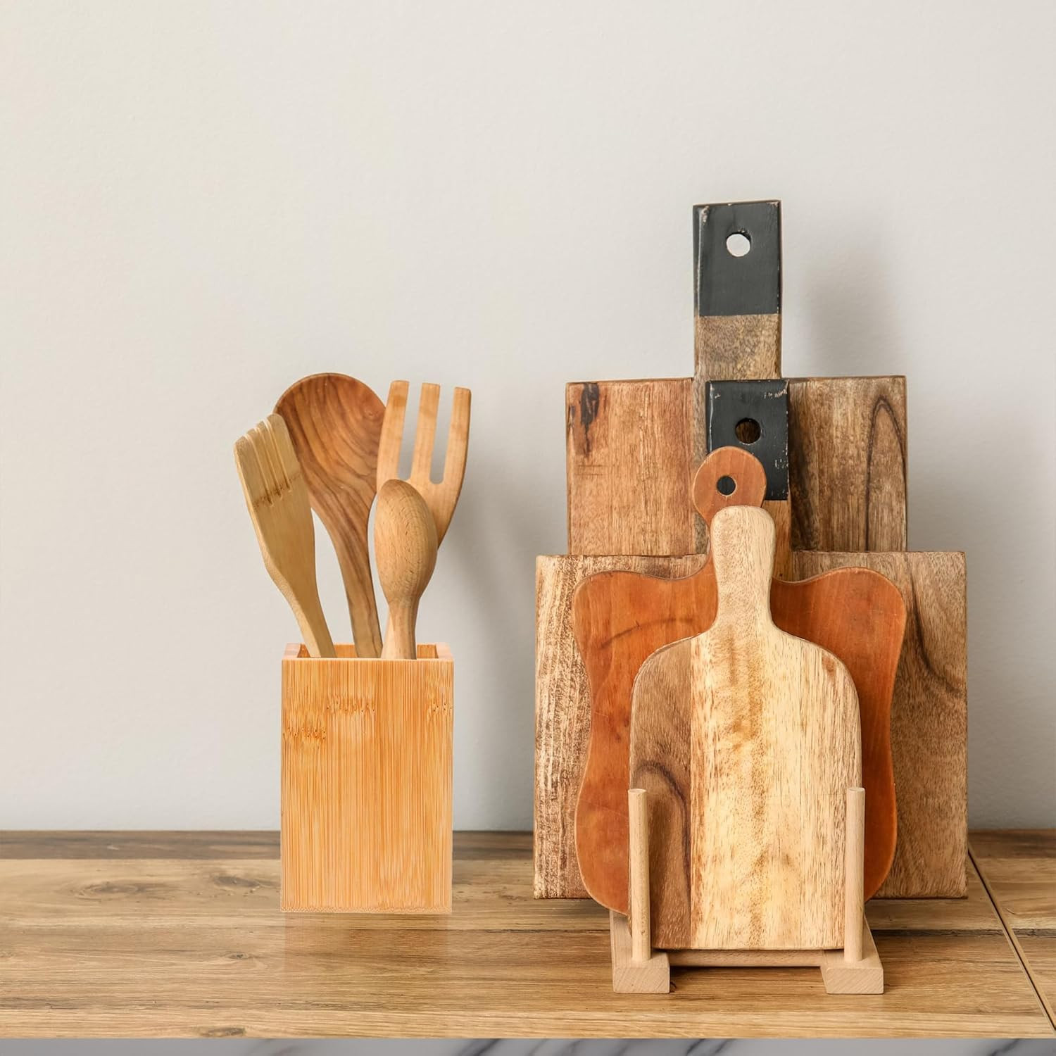Eco-Friendly Bamboo Pen Holder | Minimalist Wooden Pencil Cup | Natural Desk Org