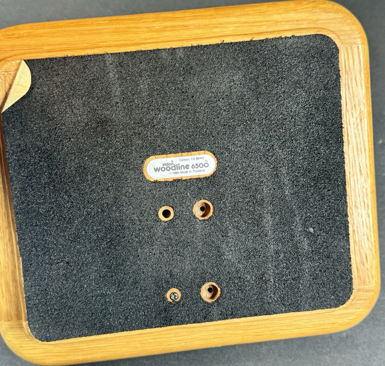 Eldon Woodline 6500 Wood And Brass Desk Accessory