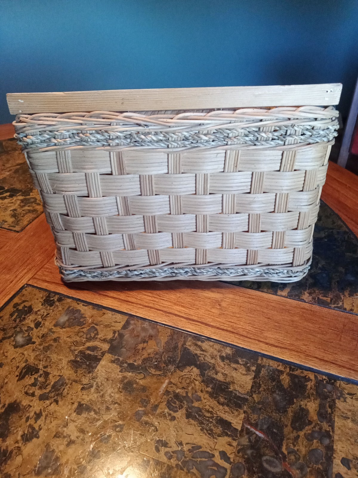 Rattan Wicker Desktop/ Cutlery Organizer Storage Basket 11″ X 8″