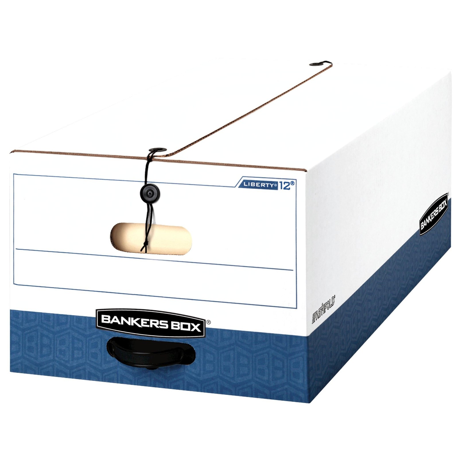 Bankers Box Liberty Heavy-Duty 41 inches x 20 x 5 inches, White/Blue