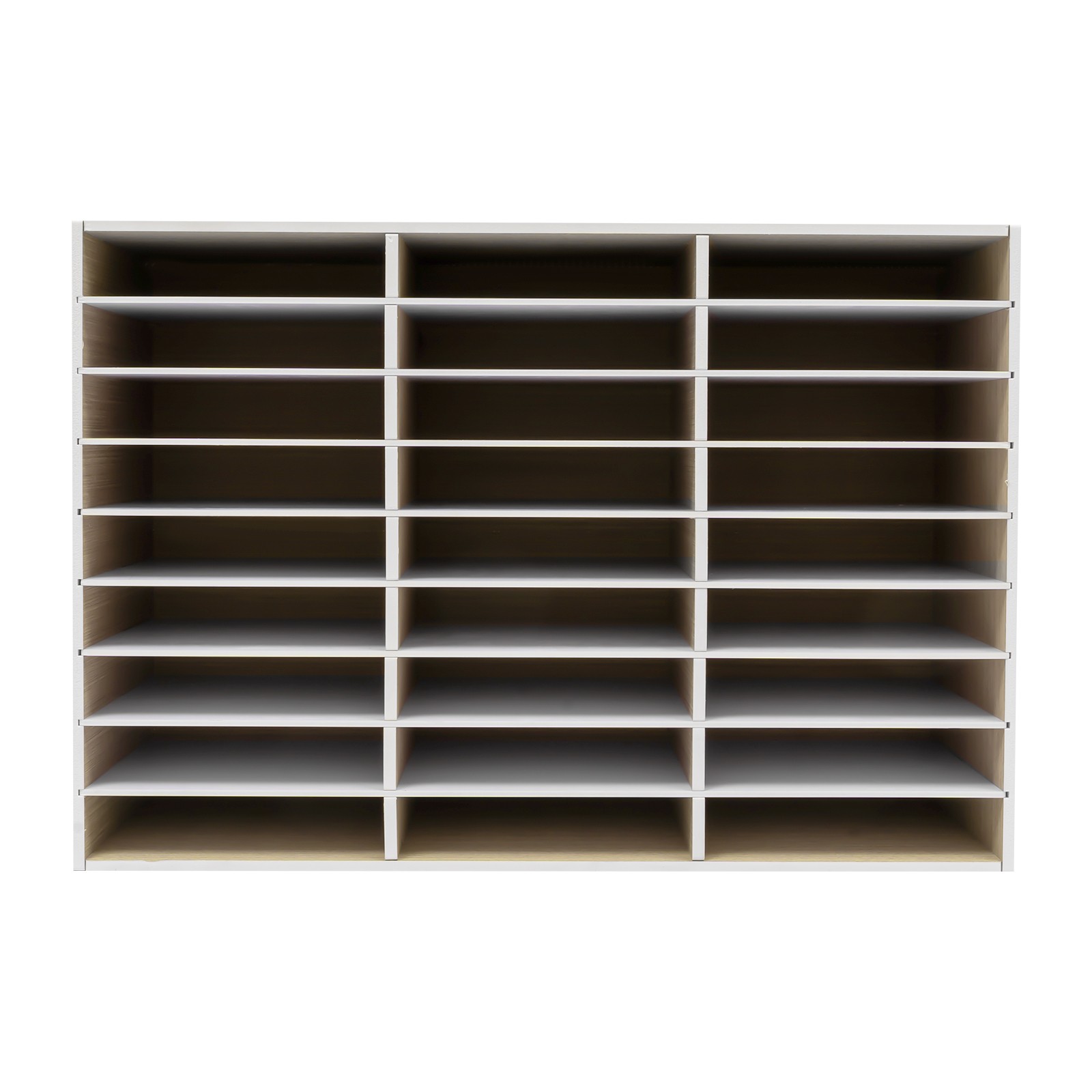 PVC Literature Organizer File Sorter Paper Storage Holder 27 Slots 32x12x22 in