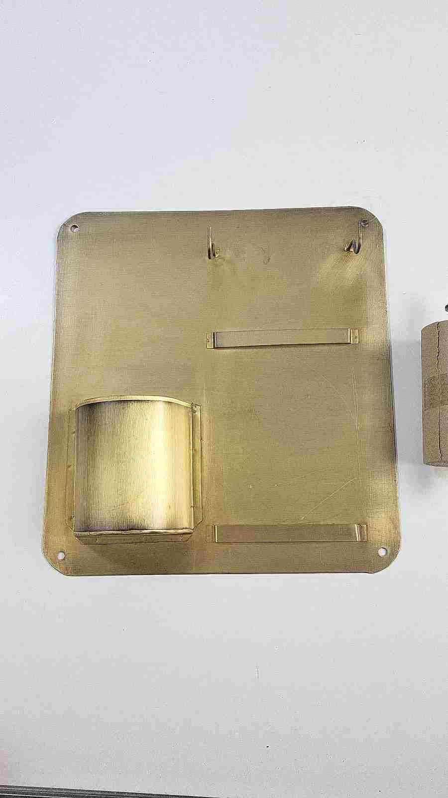 Brass Hanging Note Roll And Pencil Cup – New