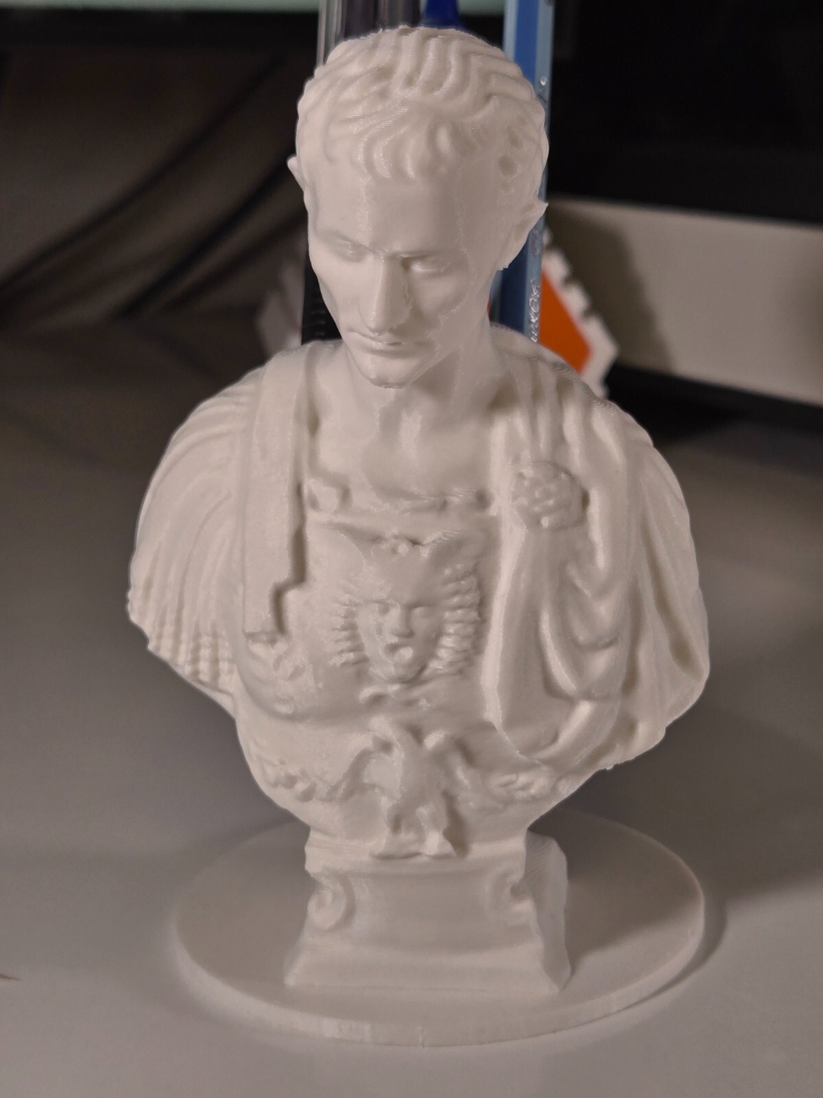 Julius Caesar Ides of March Pen Pencil Holder Sculpture Desktop Organizer