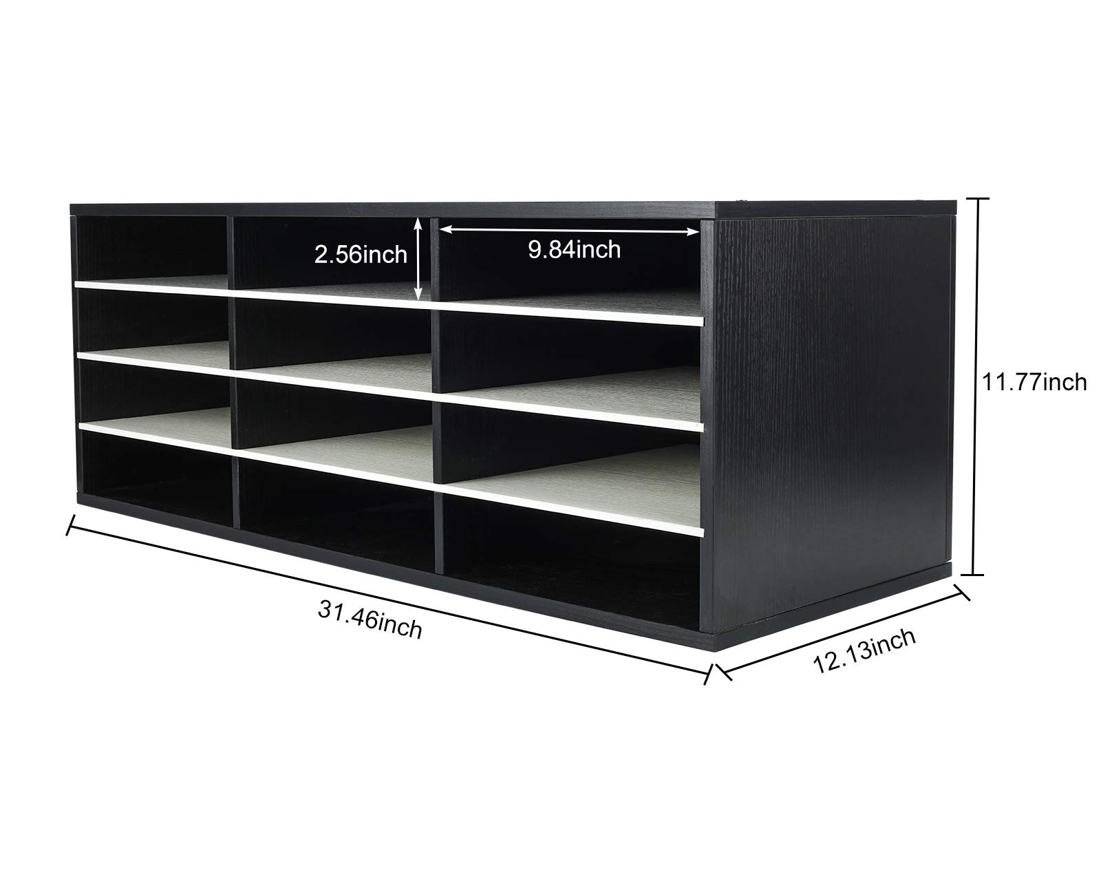 Mail Sorter, Wood Countertop Literature Organizer, Student Mailbox for Classr…