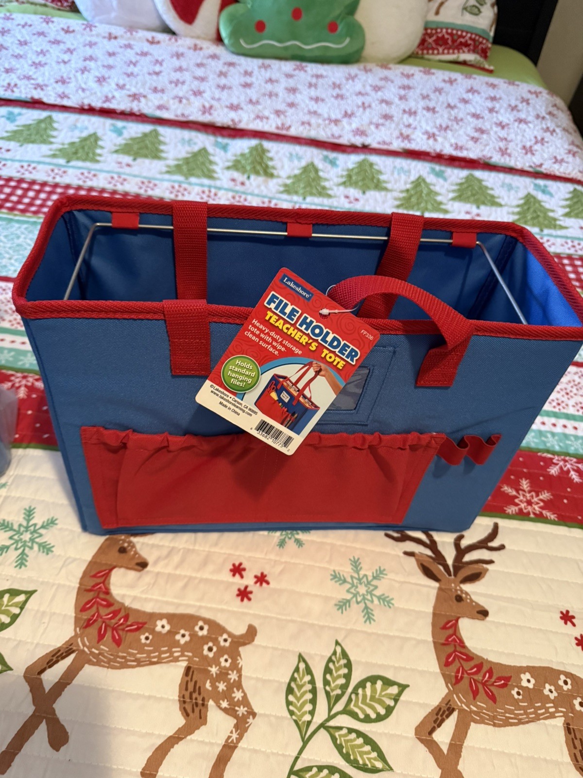 Lakeshore Teacher Tote and Organizer, Teacher Helper Bag, Teacher File Tote