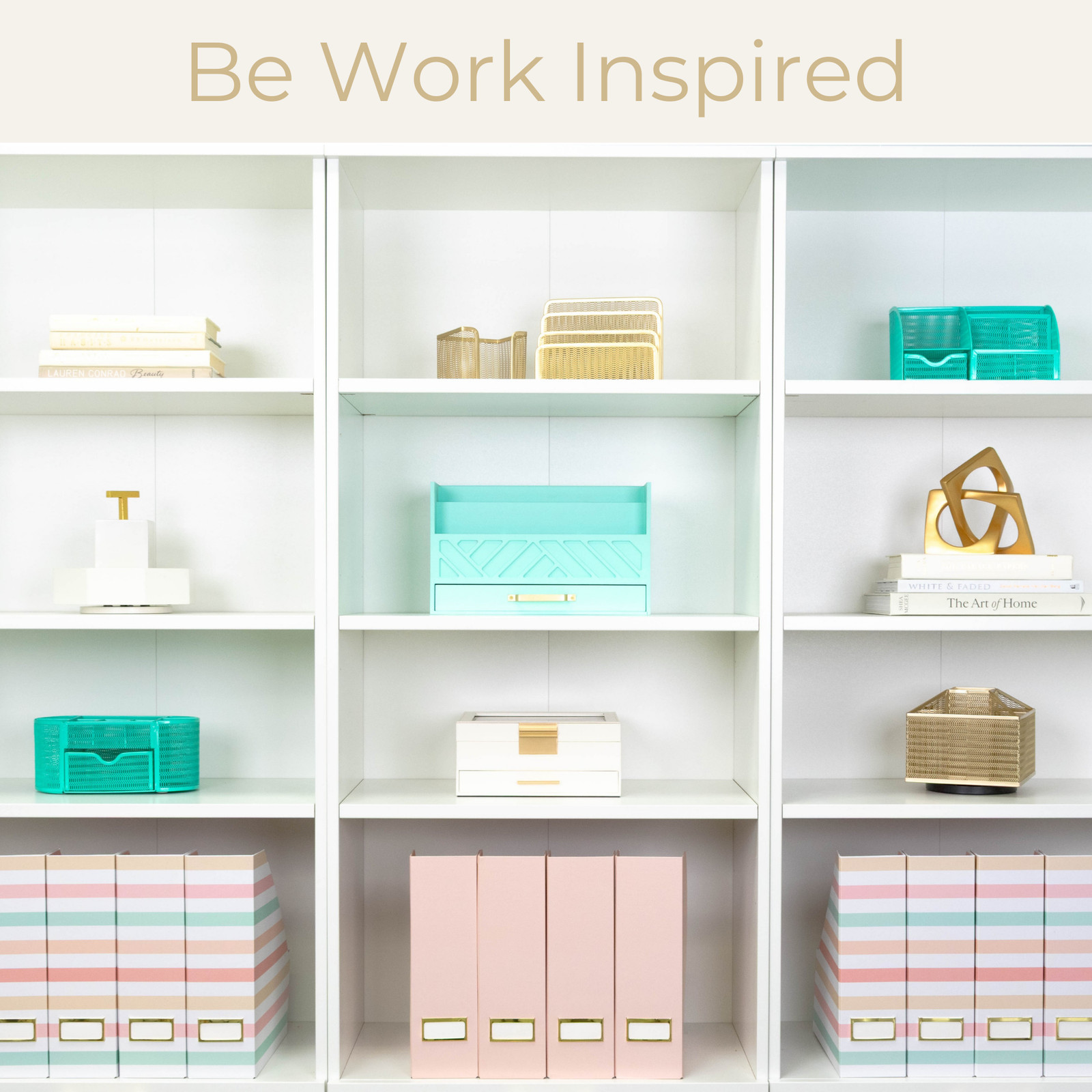 Foldable Magazine Holders in Pastel Stripes-Cardboard Vertical Organizer