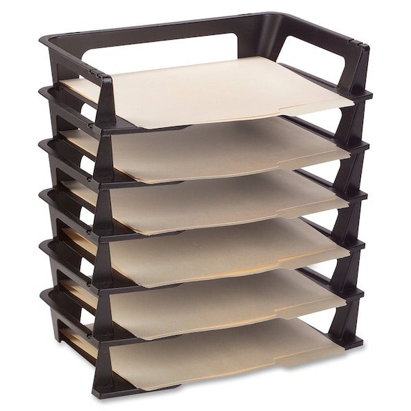 Rubbermaid Commercial 86028 File Holder, Black, Plastic, 9 In W, 15 15/64 In L,