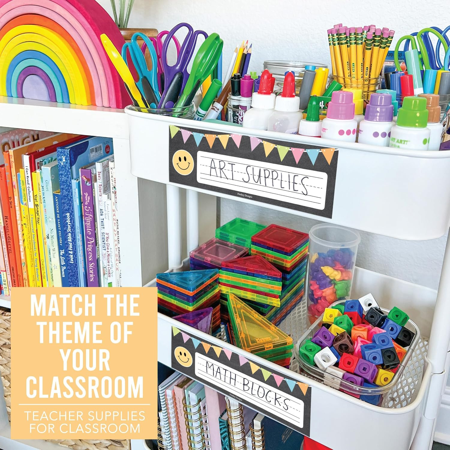 Desk Name Tags for Classroom – 36 Student Desk Name Plates for Classroom Decor,