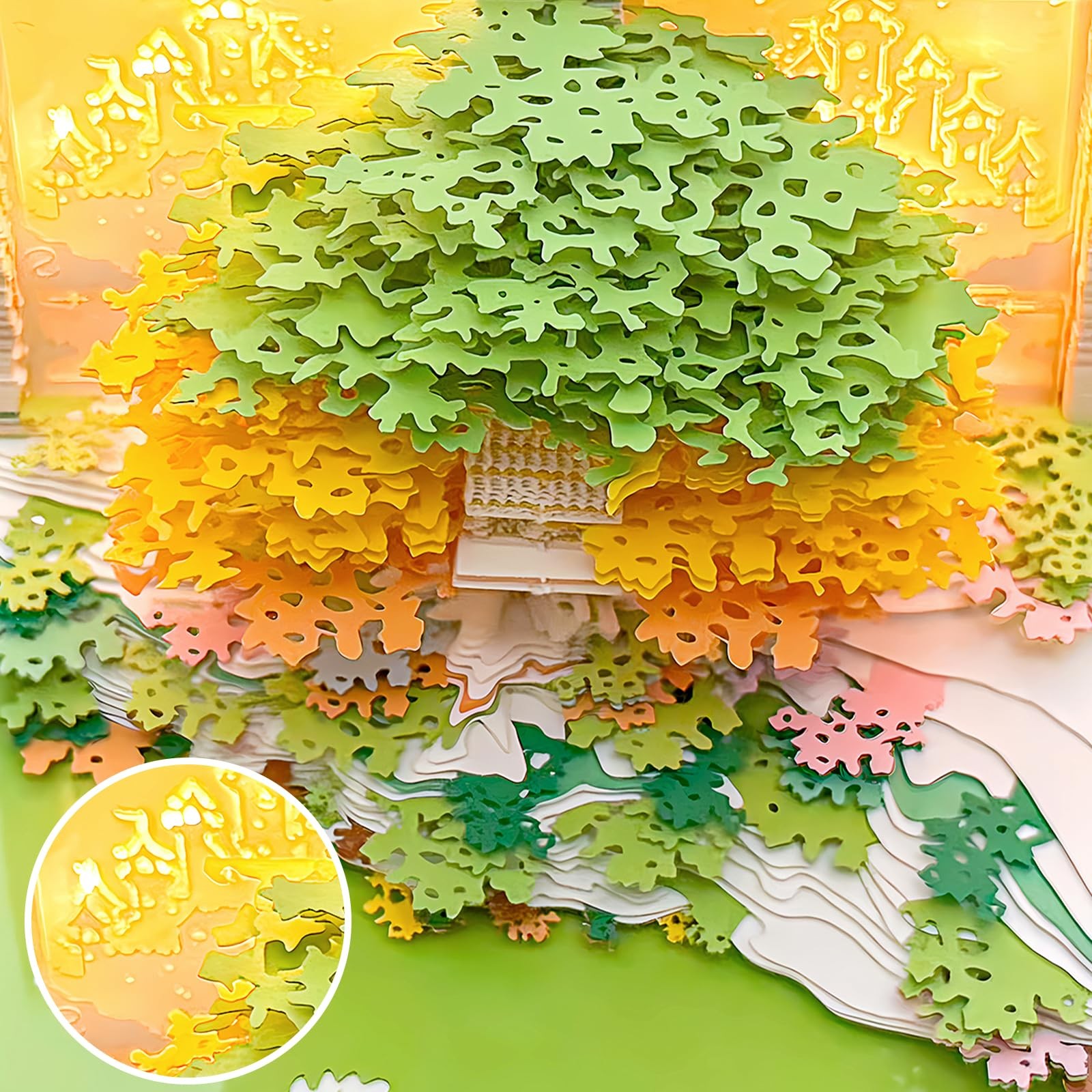 3D Time Piece Calendar 2026 Notes Desk Artropad Art Standard, Green