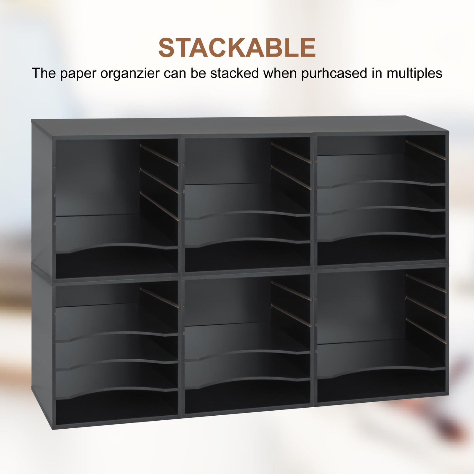 4-Tier Adjustable Organizer, Large Capacity Book Shelf for Textbooks/Magazine…