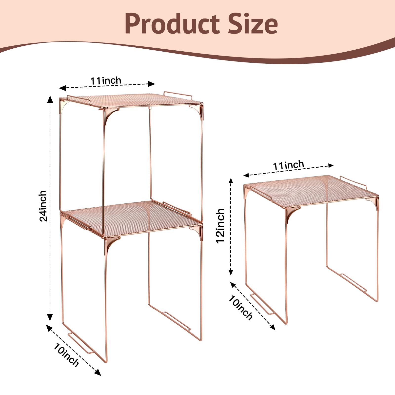Locker Organizer Shelf Stackable Extra Locker Shelf for Locker Organizer Stor…