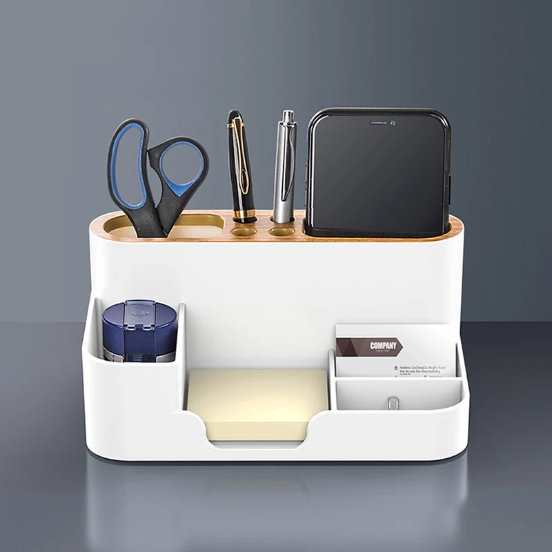 Multifunction Desktop Organizer Pen Holder Stationery Makeup Storage Caddy Box