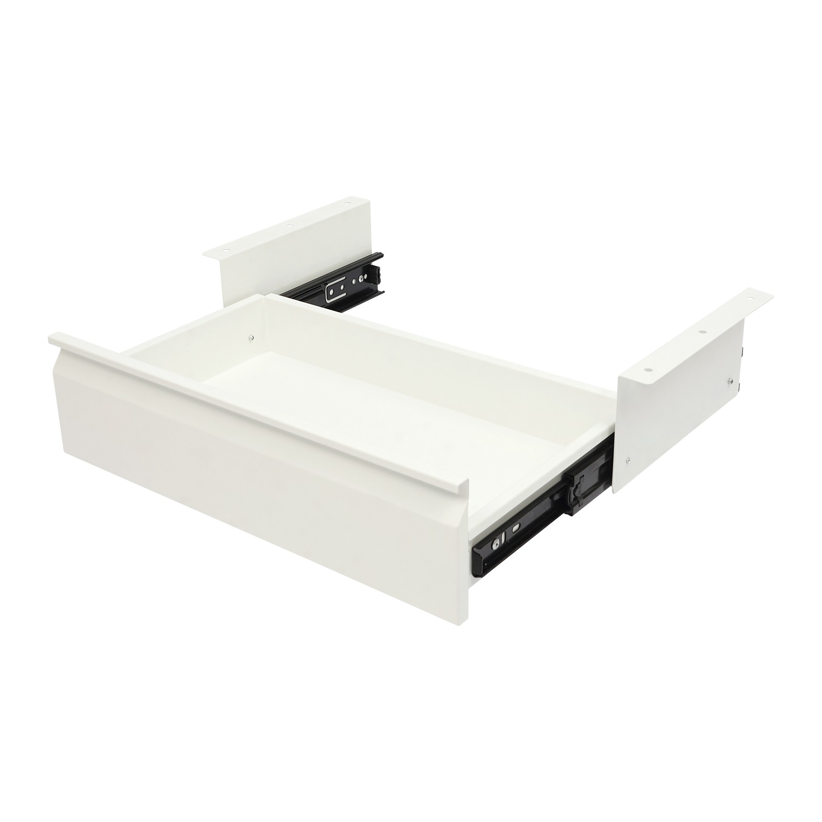 Under Desk Mounted Sliding Pull-out Drawer, Storage Organizer, Pull-out Drawer