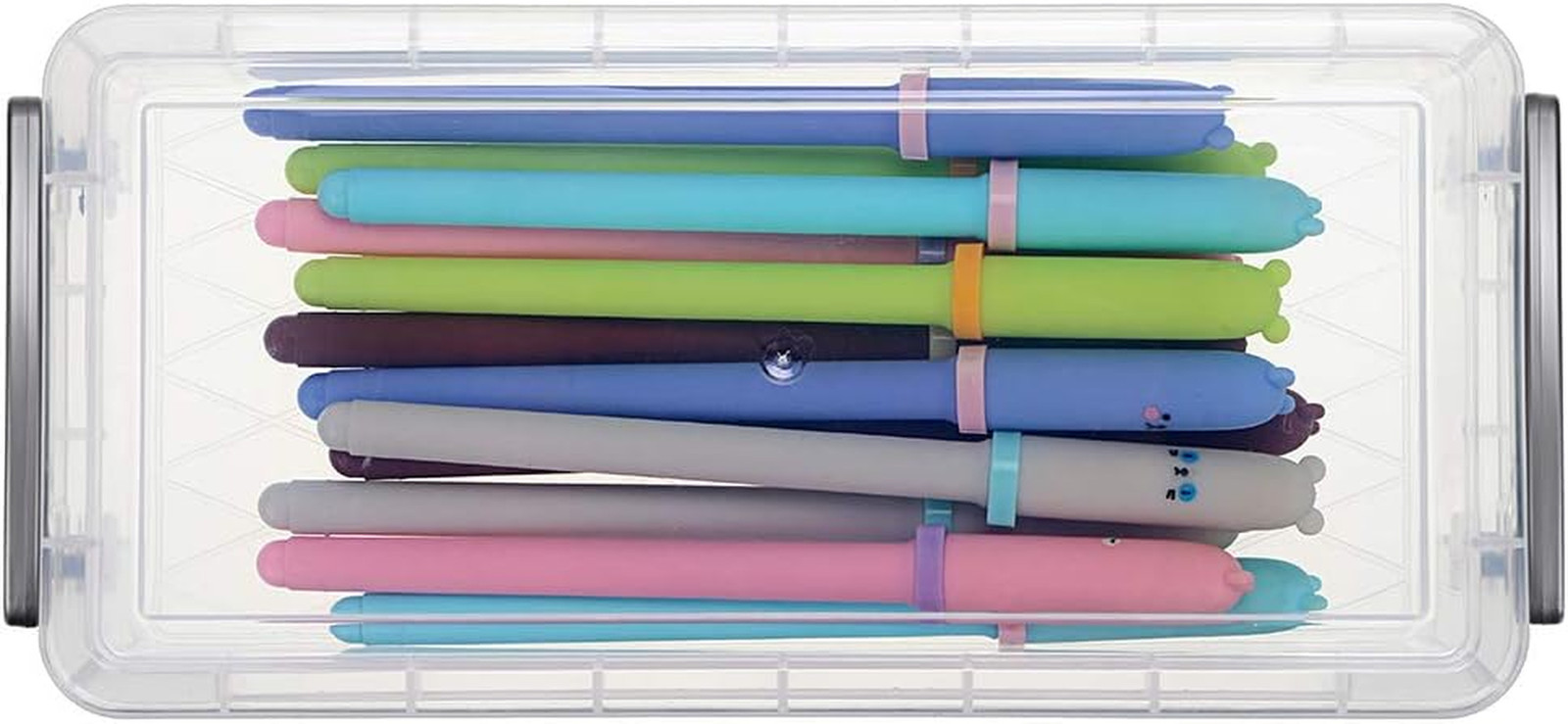 Large Capacity Pencil Box, Office Supplies Storage Organizer Box, Brush Painting