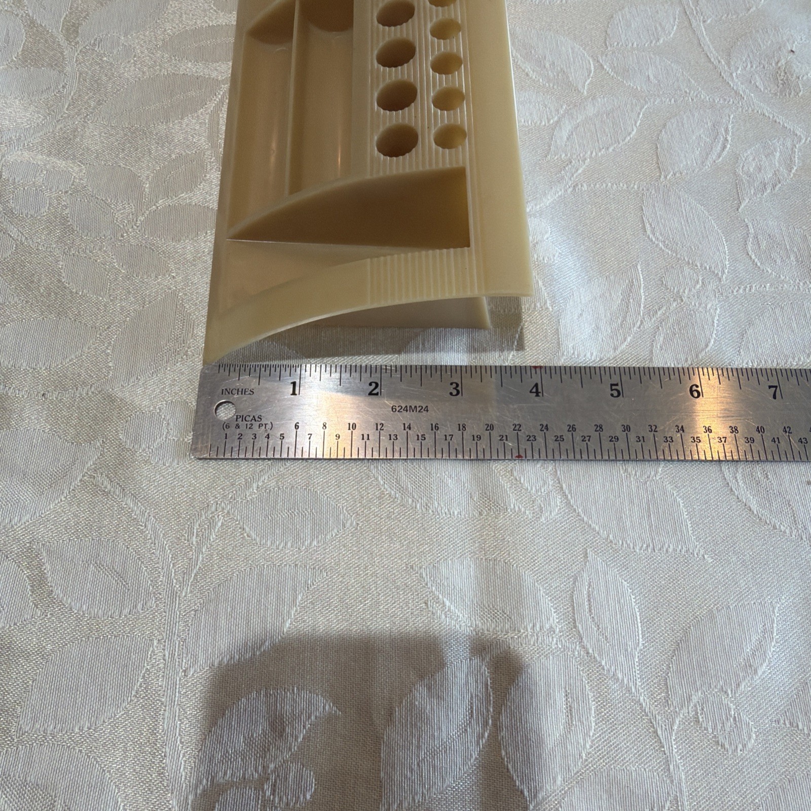 Vintage Desk Caddy. Plastic. Holds Pens Pencils Tacos Tape Etc. Hong Kong.