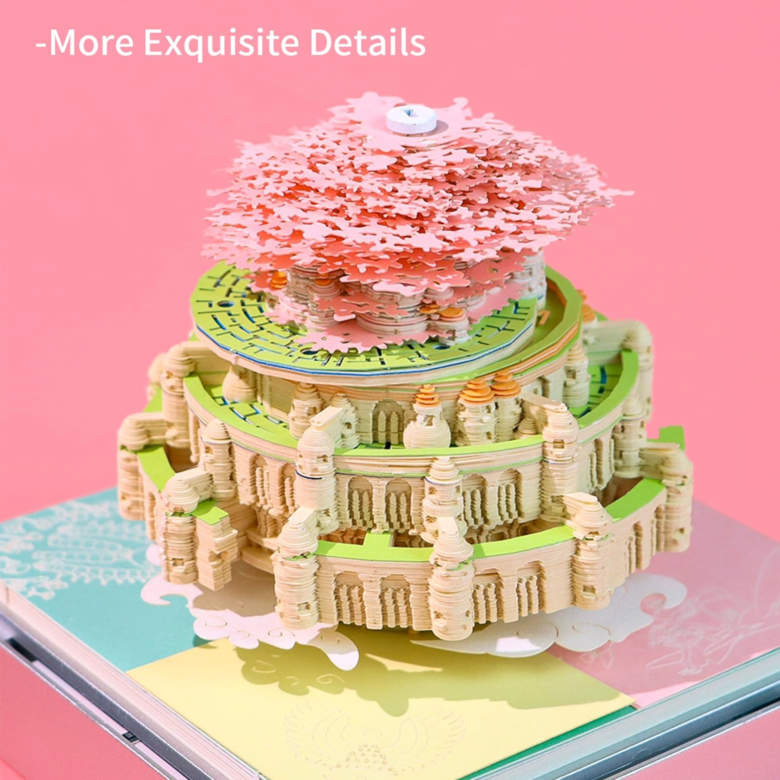 3D Calendar 2026, Time Piece Tear-Away Castle in the sky