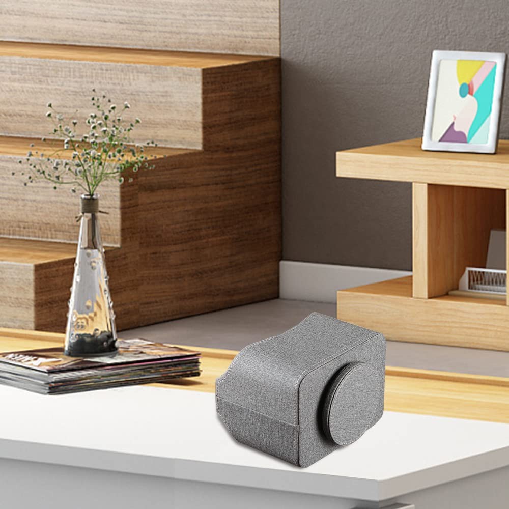 Leather Remote Control Holder 360 Degree Spinning, Desk Organizer for TV Remo…
