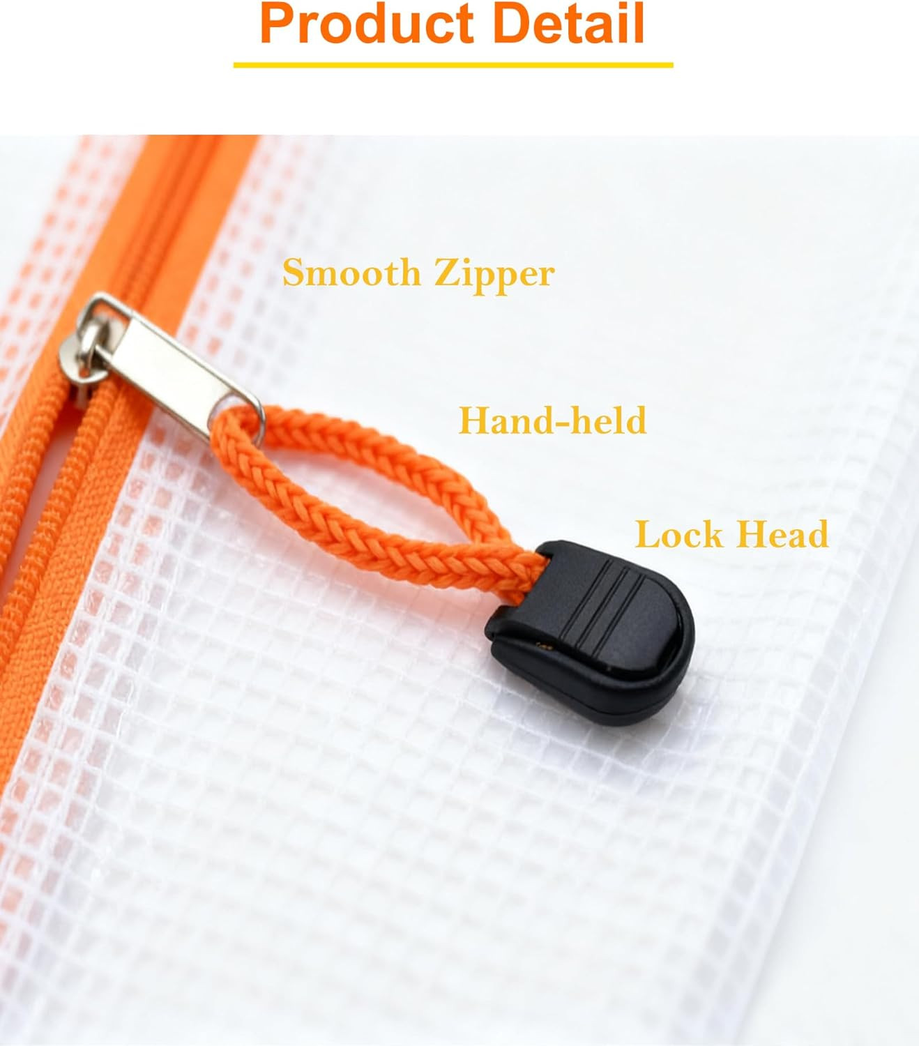 24 Pcs Lightweight Zipper Mesh Pouch Bags, Portable Clear Plastic A6 Storage