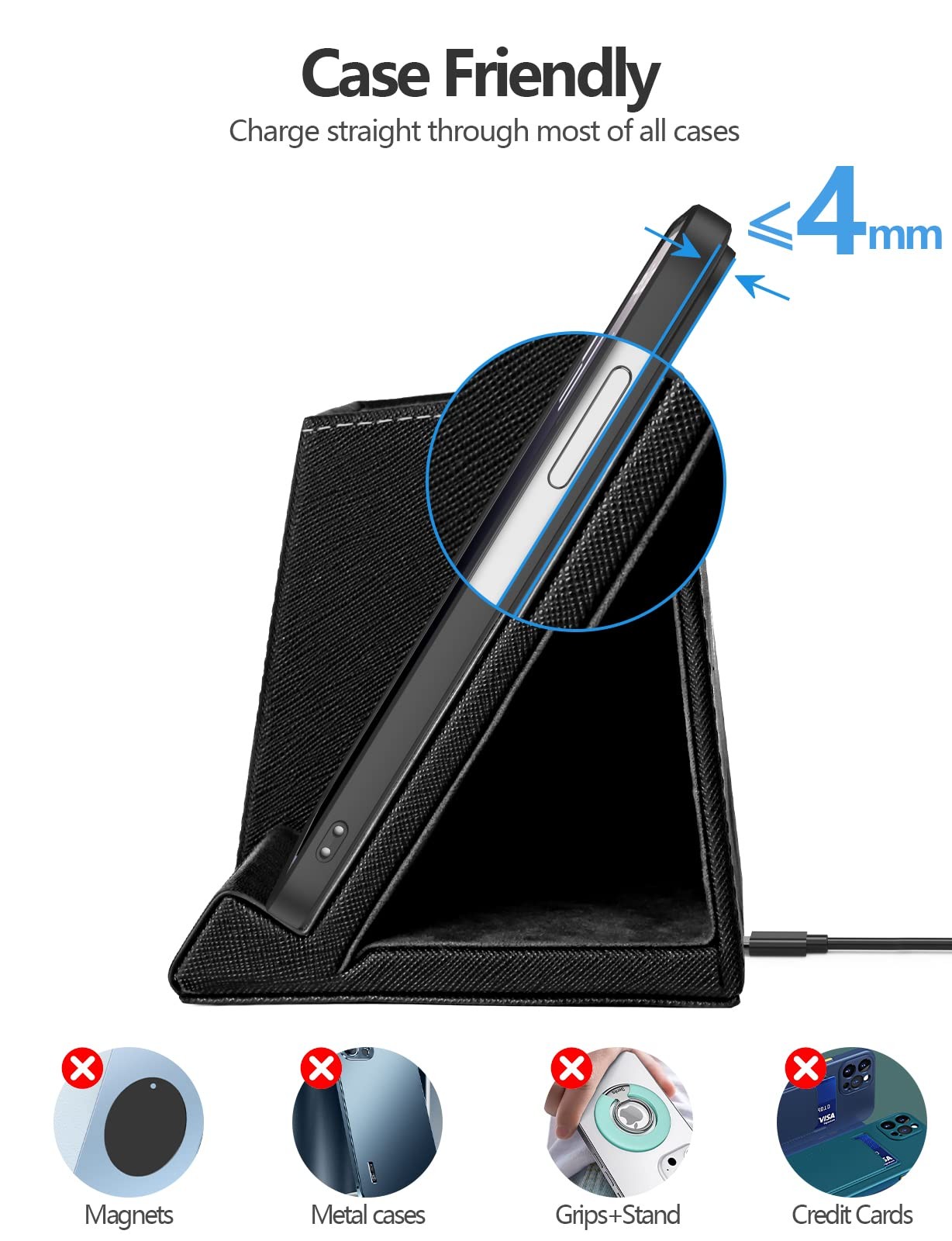 Desk Supplies Organizer, Multi-Functional Pencil Pen Holder with Wireless Cha…