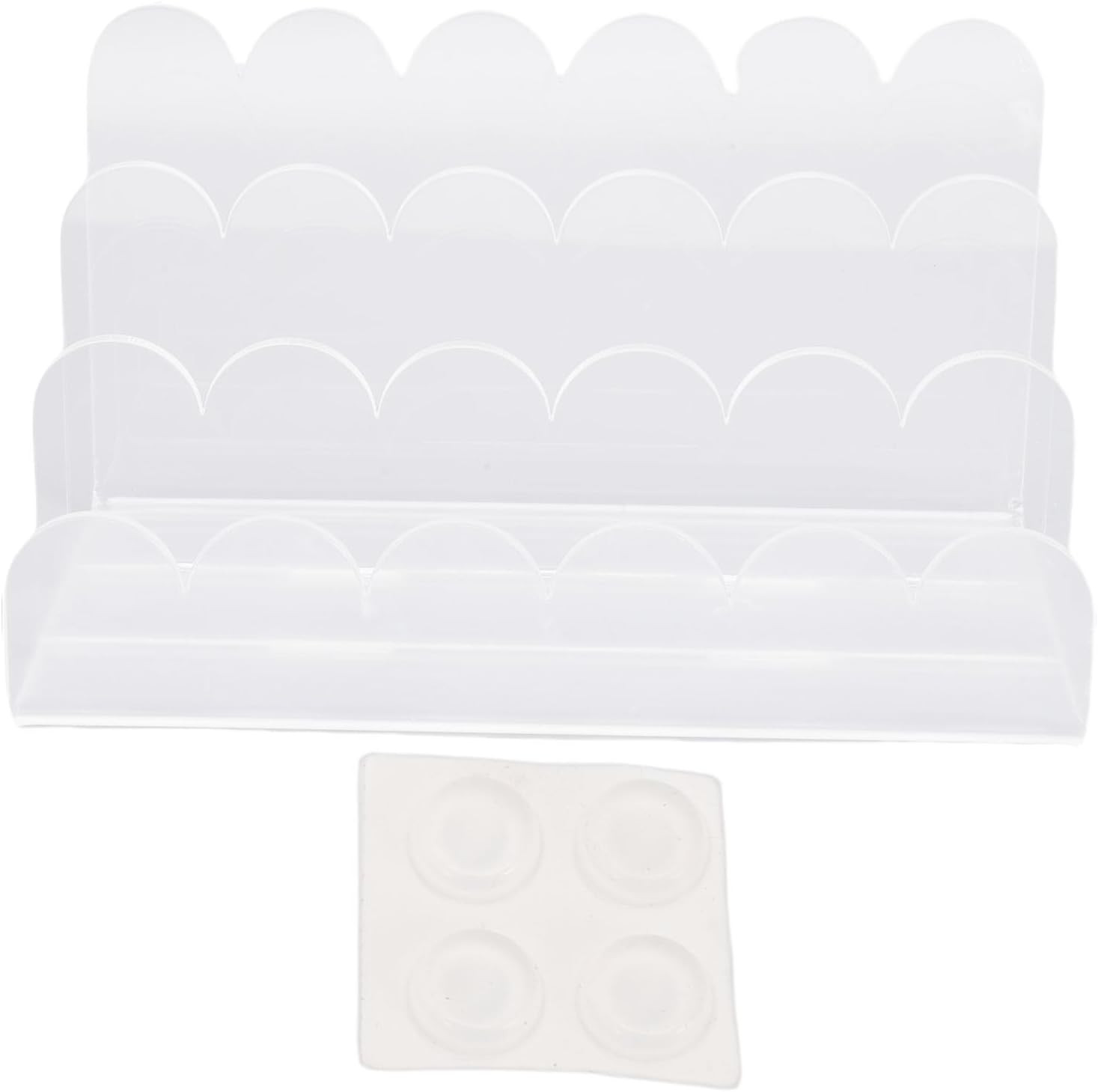 Generic Mail Organizer for Desk, 3 Compartment Acrylic Desktop File Sorter, Mult