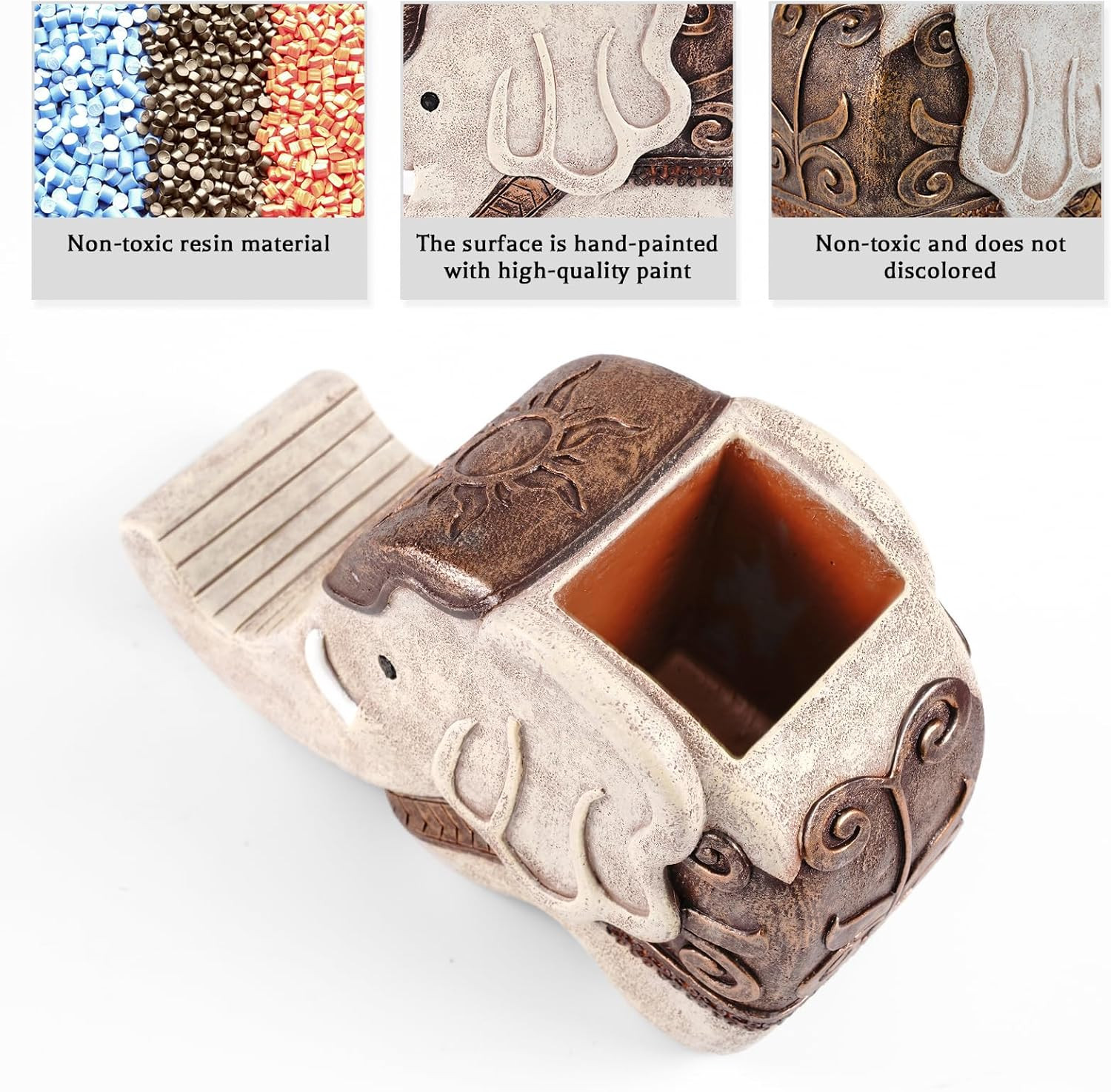 Pen Pencil Holder with Phone Stand, Multifunctional Elephant Shaped Desk Organiz
