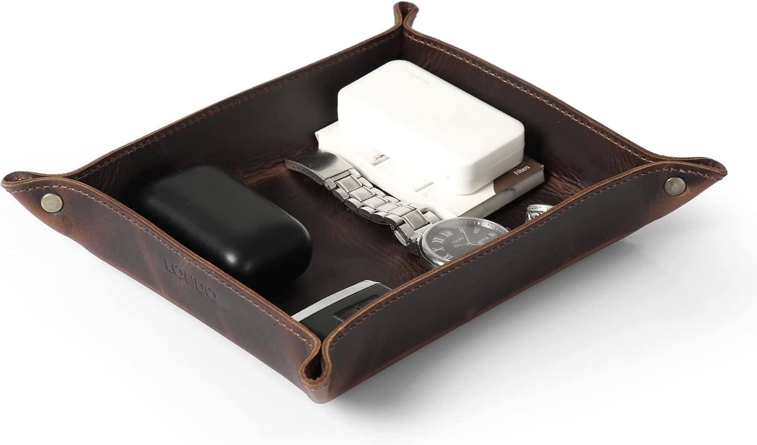 Genuine Leather Tray Organizer Practical Lightweight Water Resistant Computer