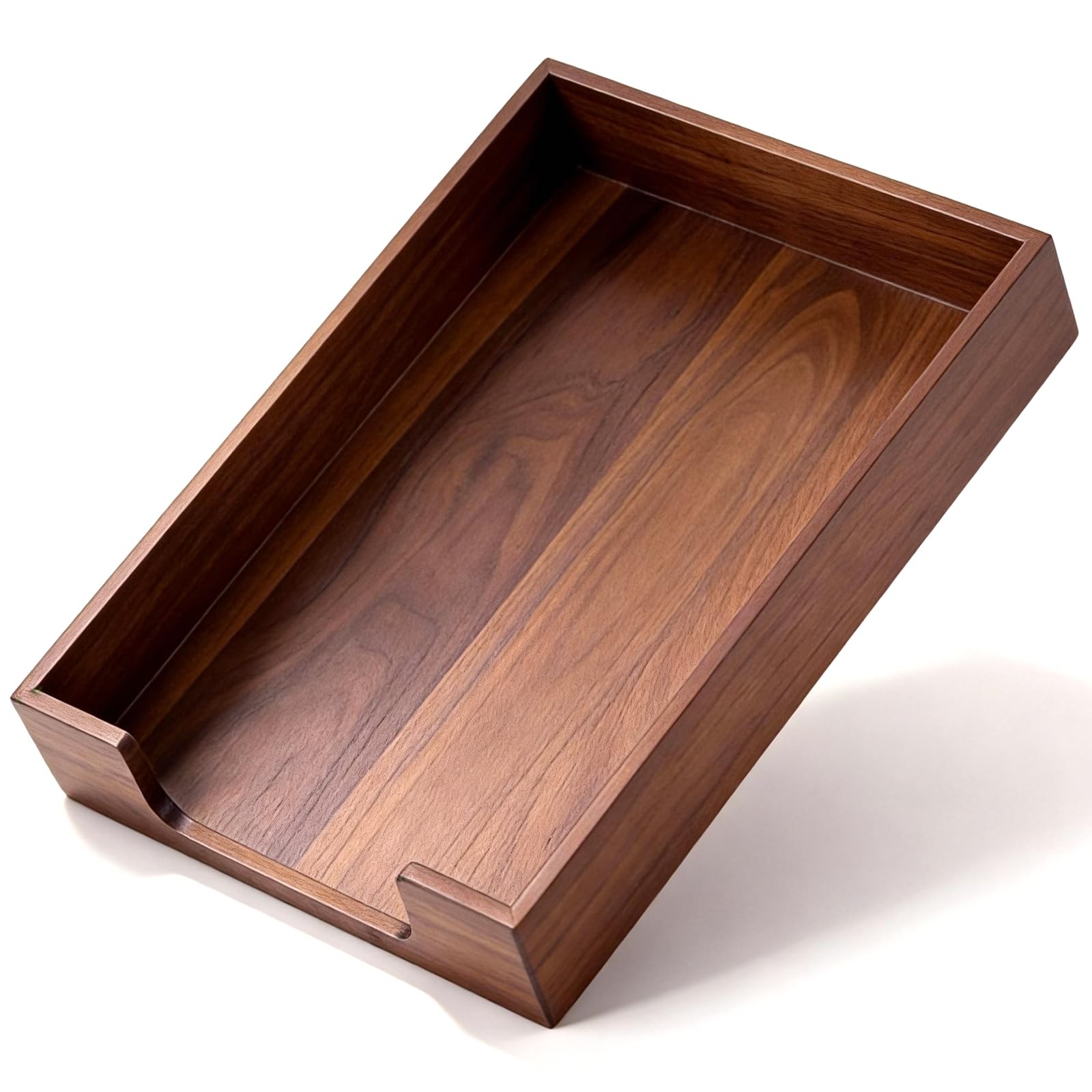 Bamber Wood Letter Tray Wooden Desk Organizer Paper Document File Tray for Offic