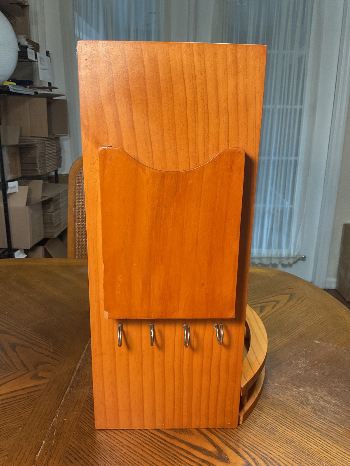 Gramata Wooden Mail Organizer Natural Finish NA8242 17.5″x15”x9.5”