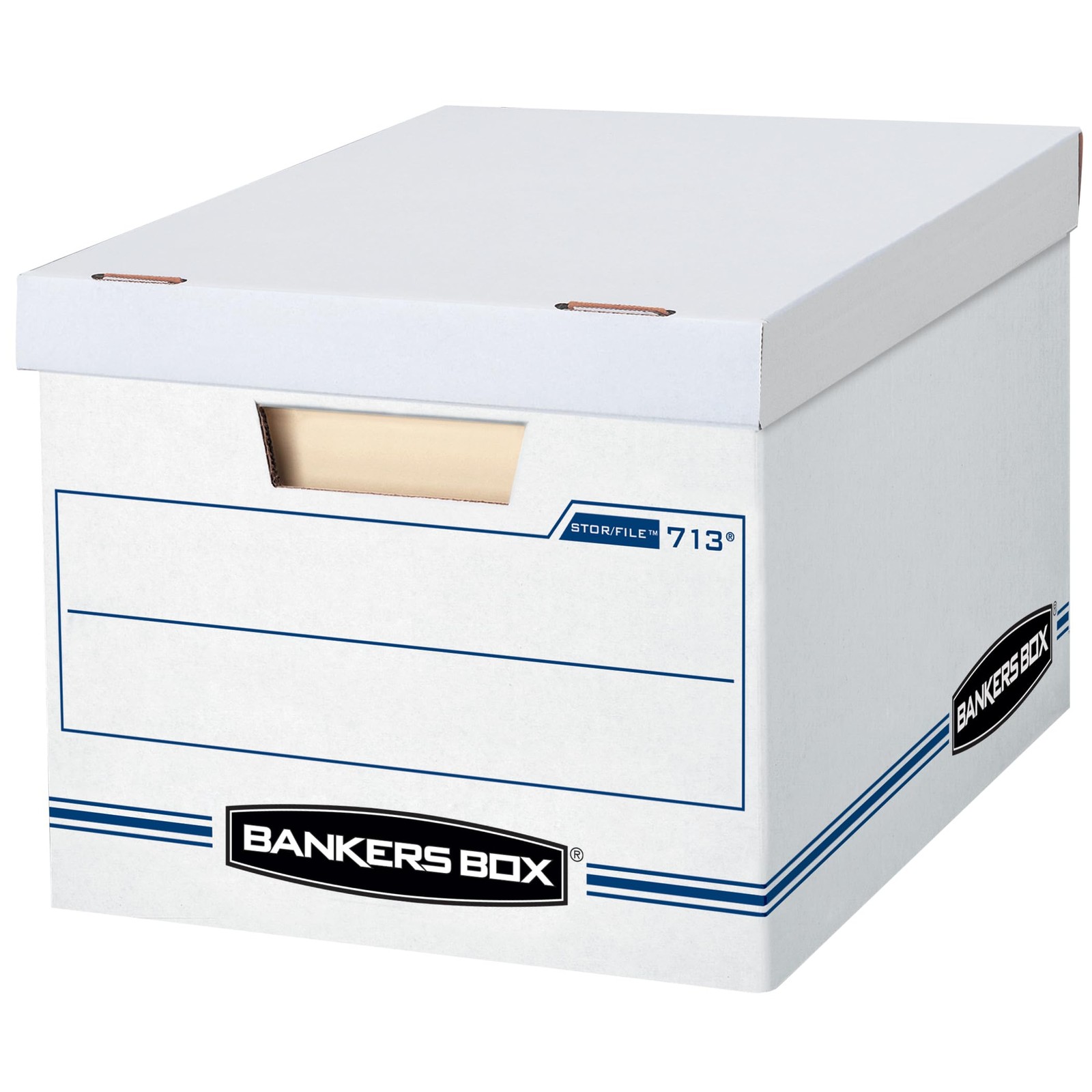 Bankers Box 20-Pack Basic Duty File Storage Boxes with Lids, 20 Pack, White