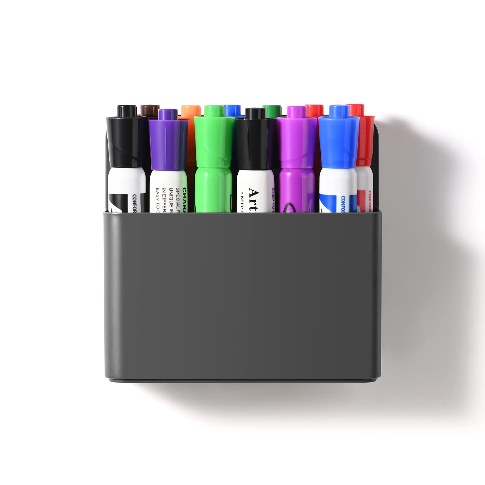 2-Pack Grey Strong Magnetic Marker Holder/Dry Erase Pen Holder – Storage for …