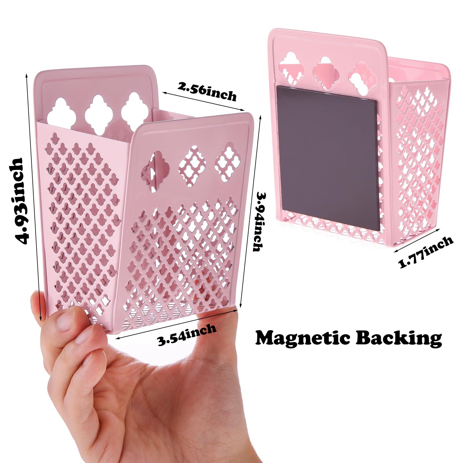 zeyce Magnetic Pen Holder, Mesh Metal Strong Magnet Dry Erase Marker Holder P…