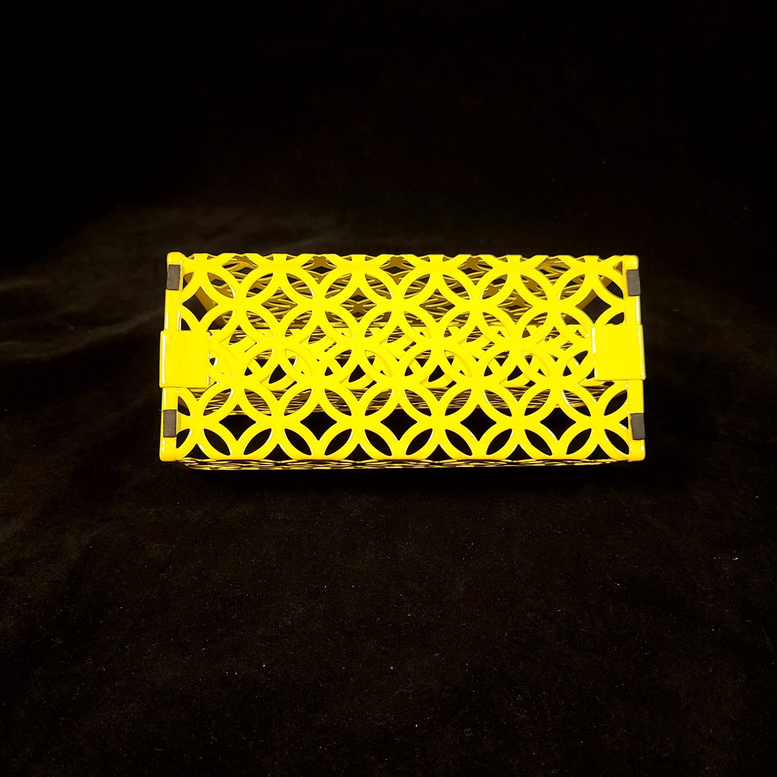 Yellow Desk Organizer Mail Sorter Metal Letter Holder Office