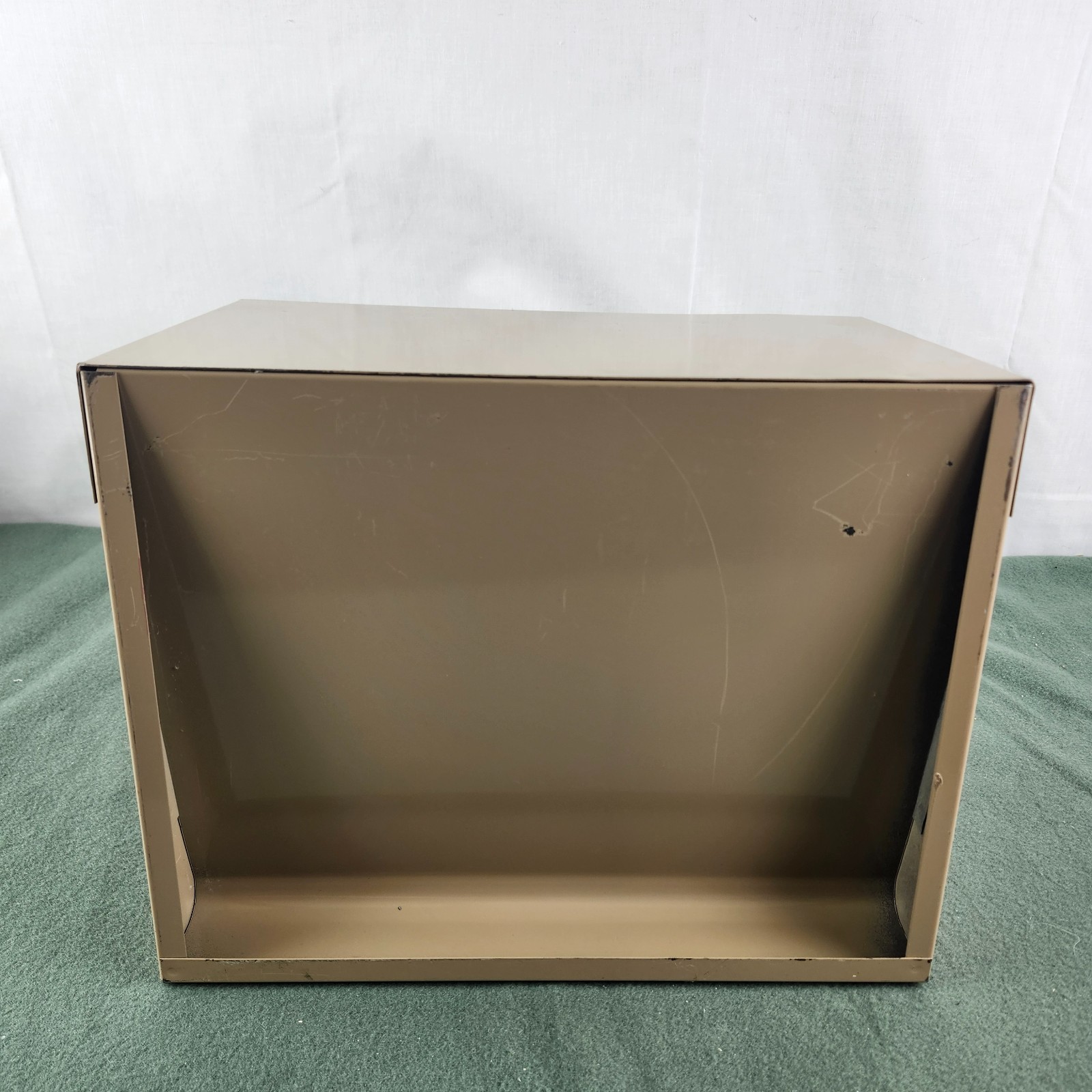 Vintage METAL Desktop File Tray 3 Tier Herald Square 9.5″ X 7.5″ X 12″ Woolworth