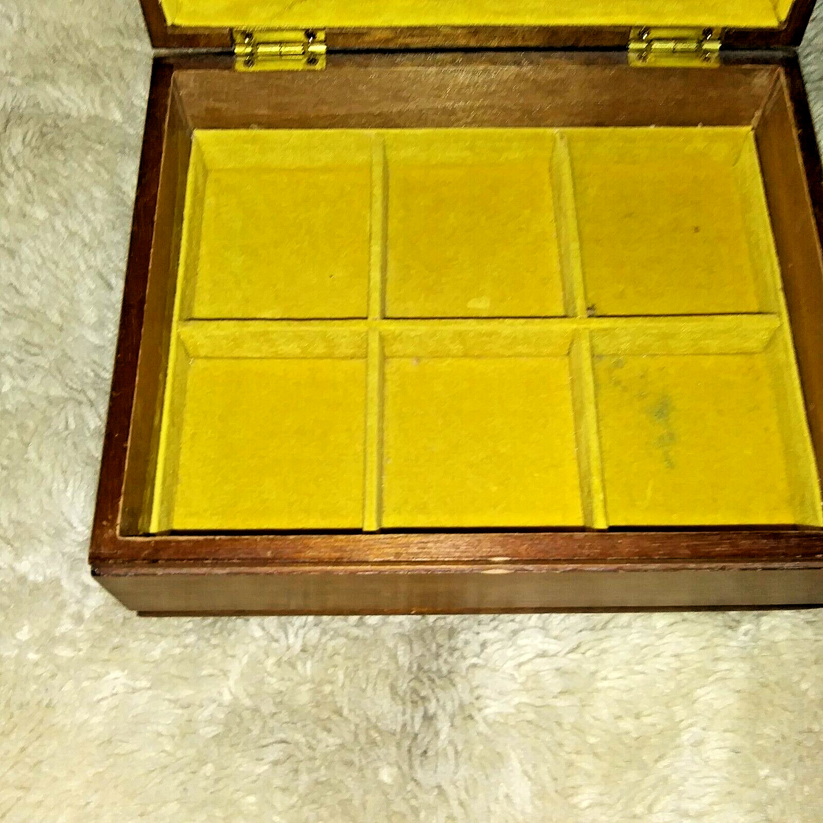 Himark Japan Jewelry Box Tapestry Canvas Wood Box with tray insert