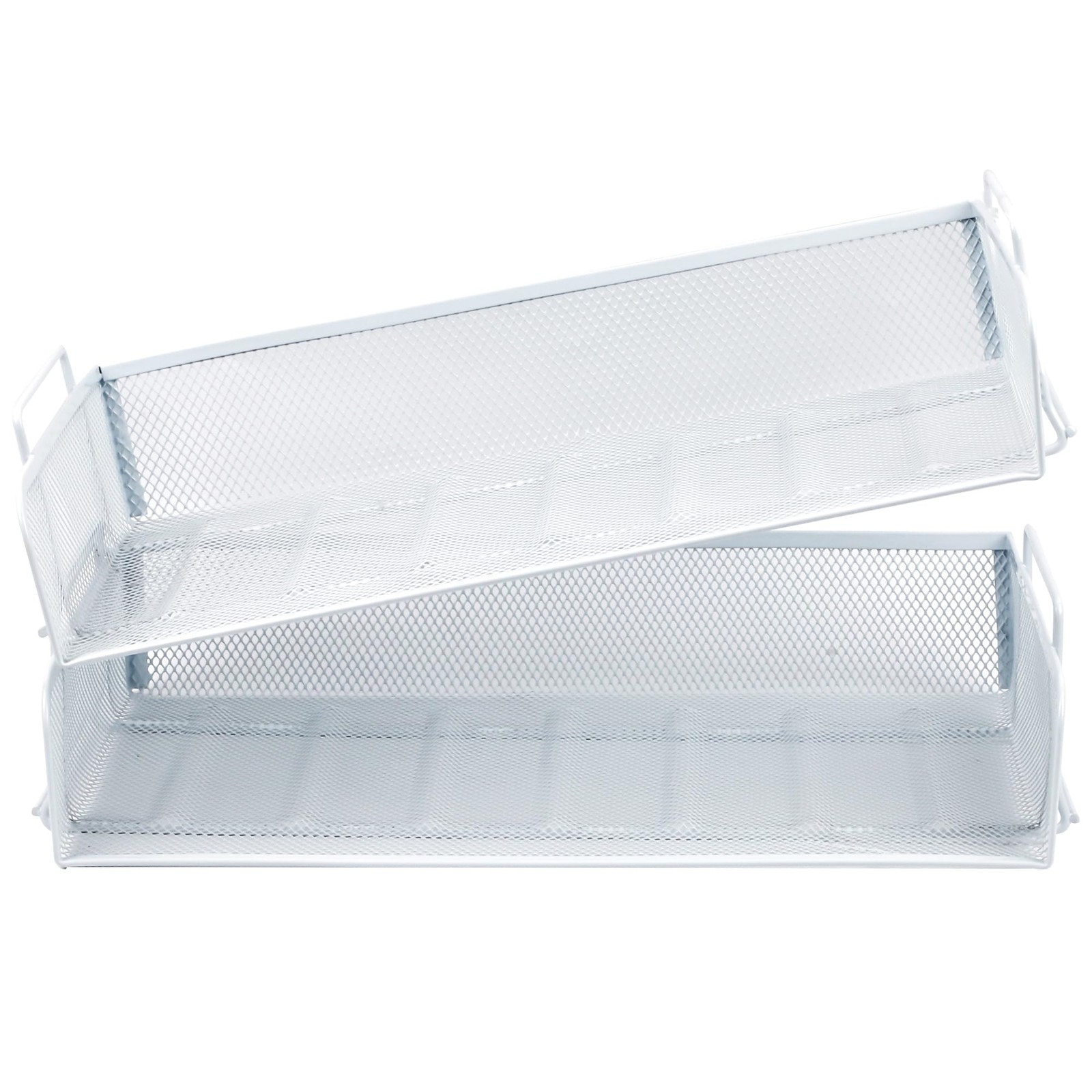 2 Pack Stackable Desk Paper Tray, Metal Mesh Desktop Document Letter File Org…