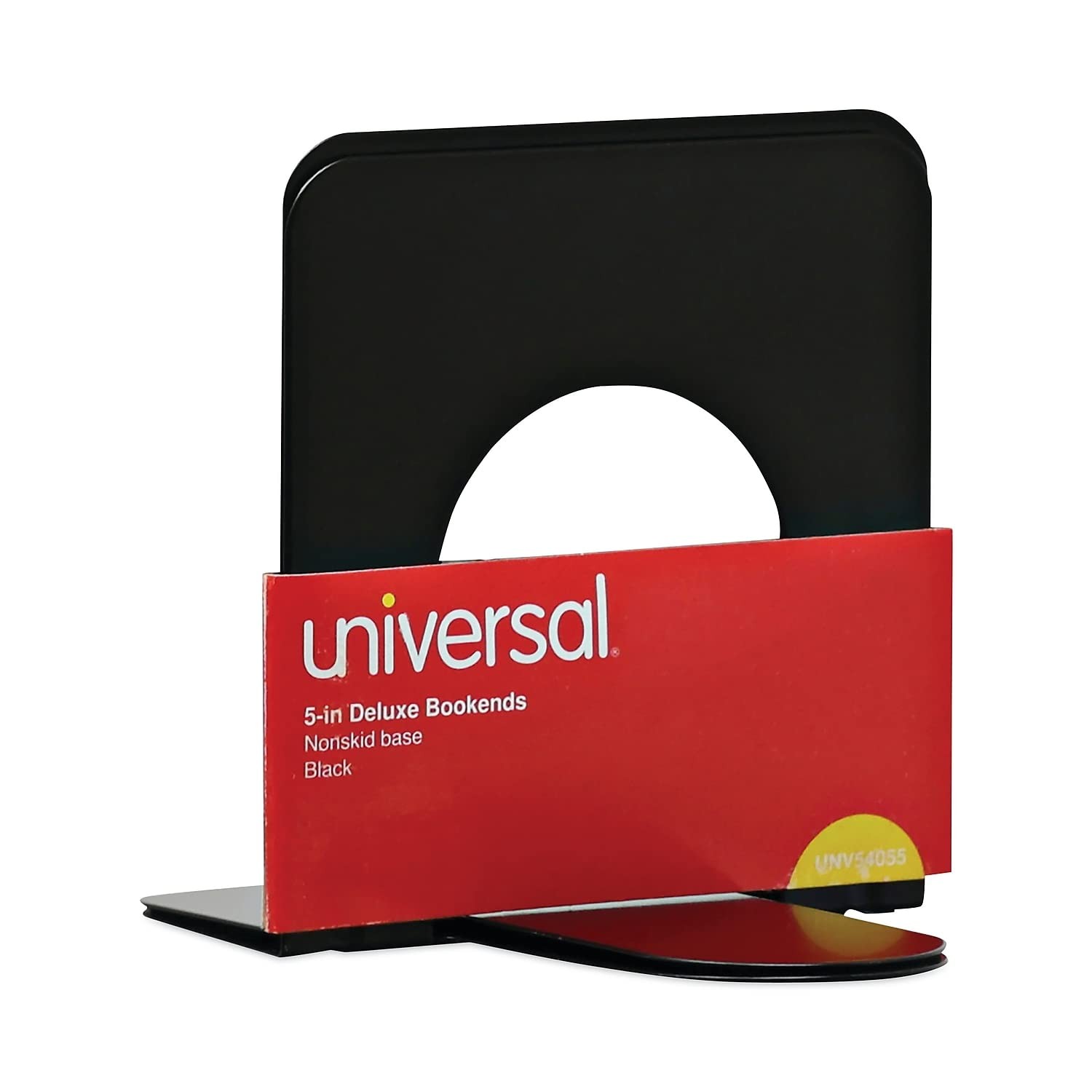 UNV54055 – Universal Economy Bookends 4-3/4″W x 5-1/4″D x 5″H, Black