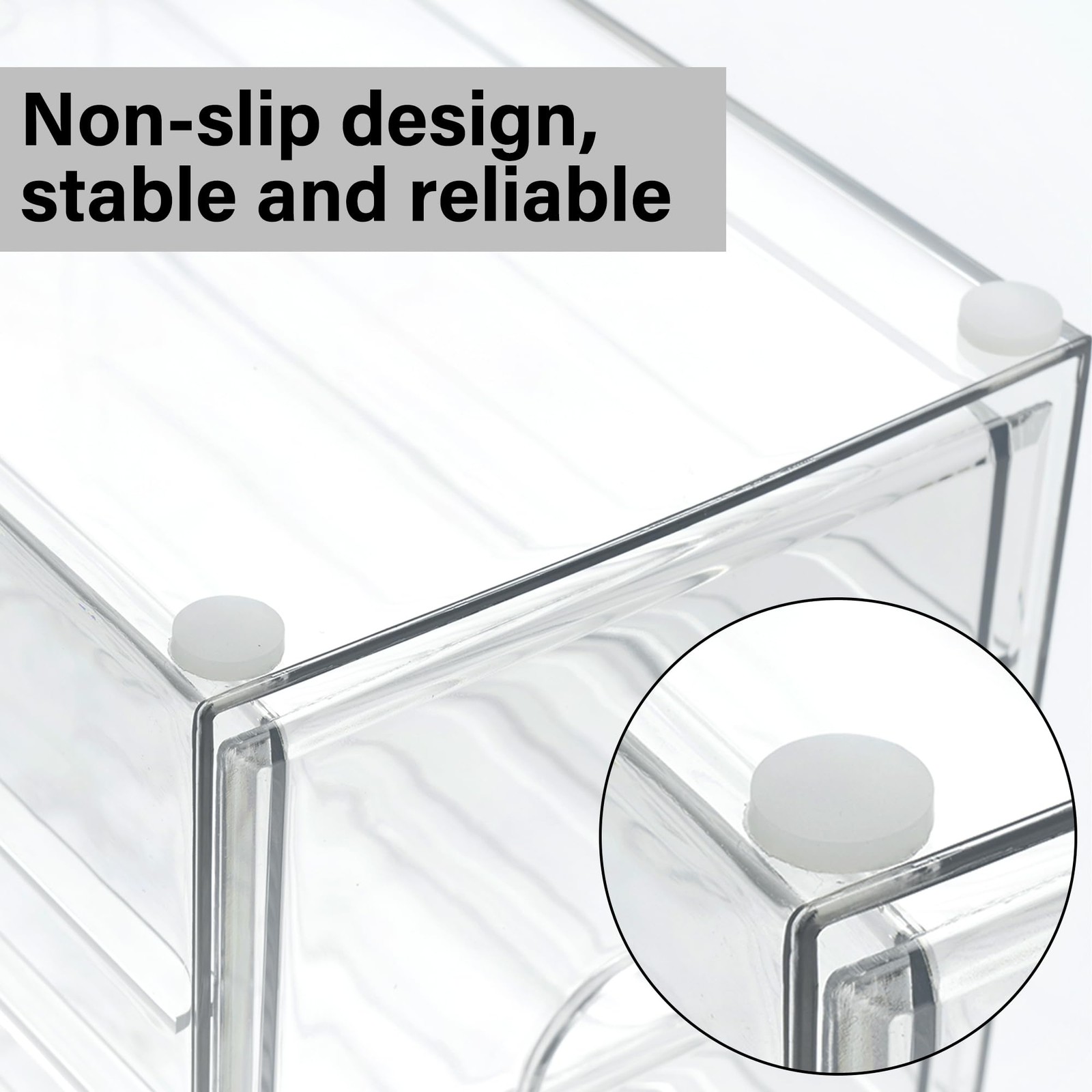 Prsildan Acrylic Drawer Makeup Organizer with 6 Drawers (Not for Transparent