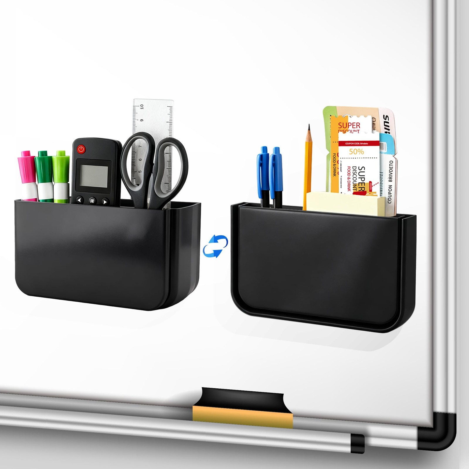 Brivdeto 2 Pack Foldable Magnetic Organizer for Cruise Essentials 2026, Pen H…