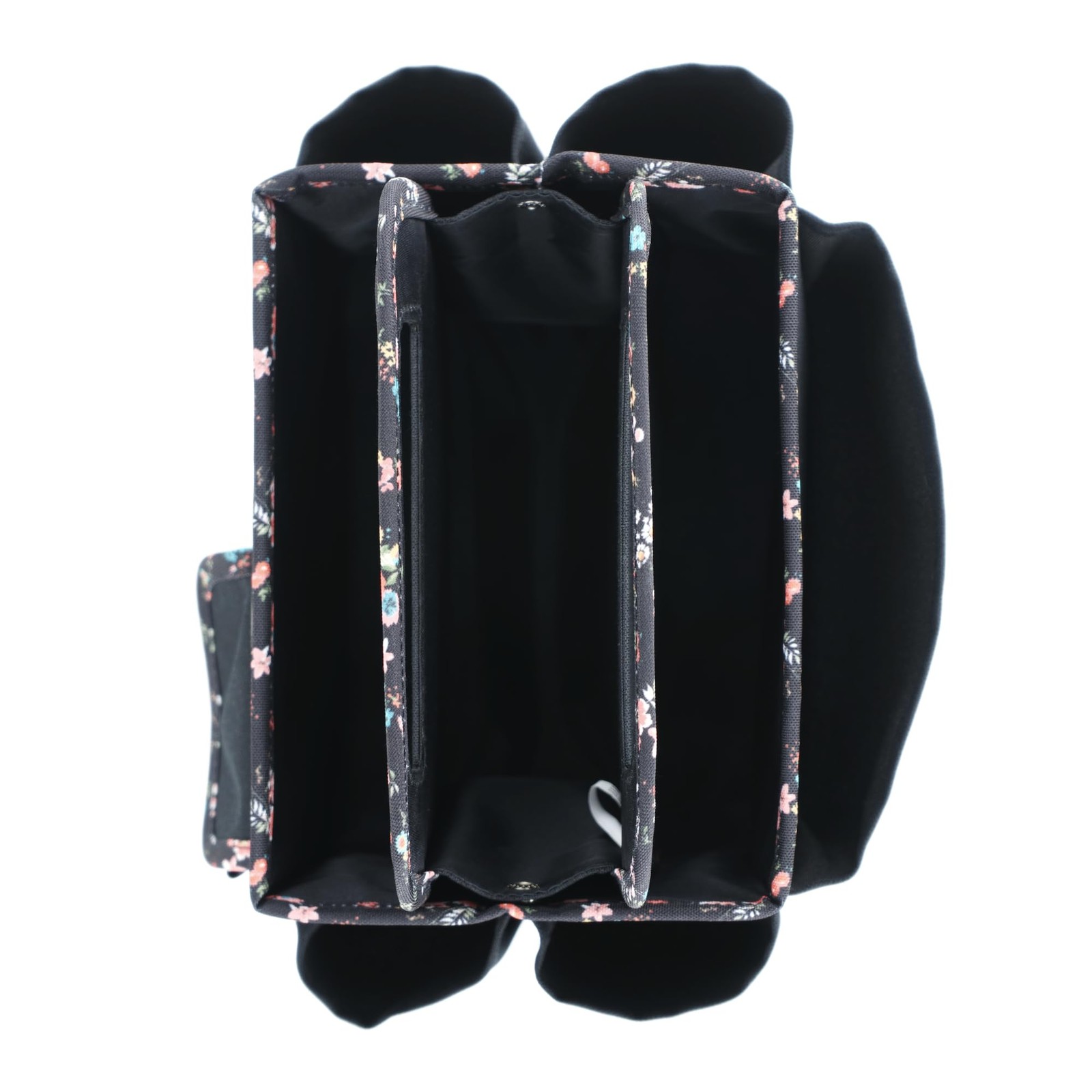 Craft Caddy Black Floral Art Storage Supply Organizer Tote School Office Home