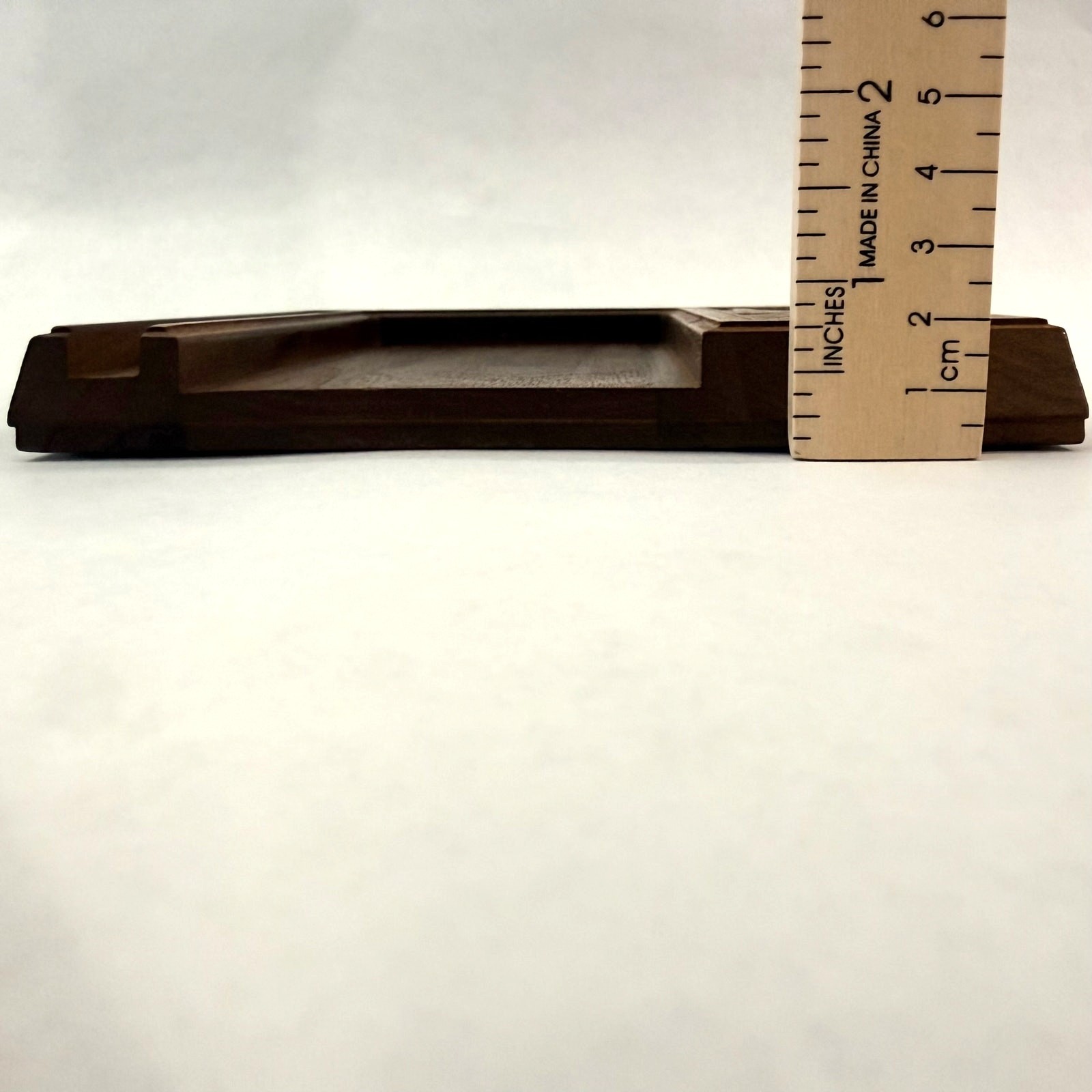 Lasercraft Walnut Coastal Lighthouse Seagull Desktop Note Pen Caddy Carved Wood