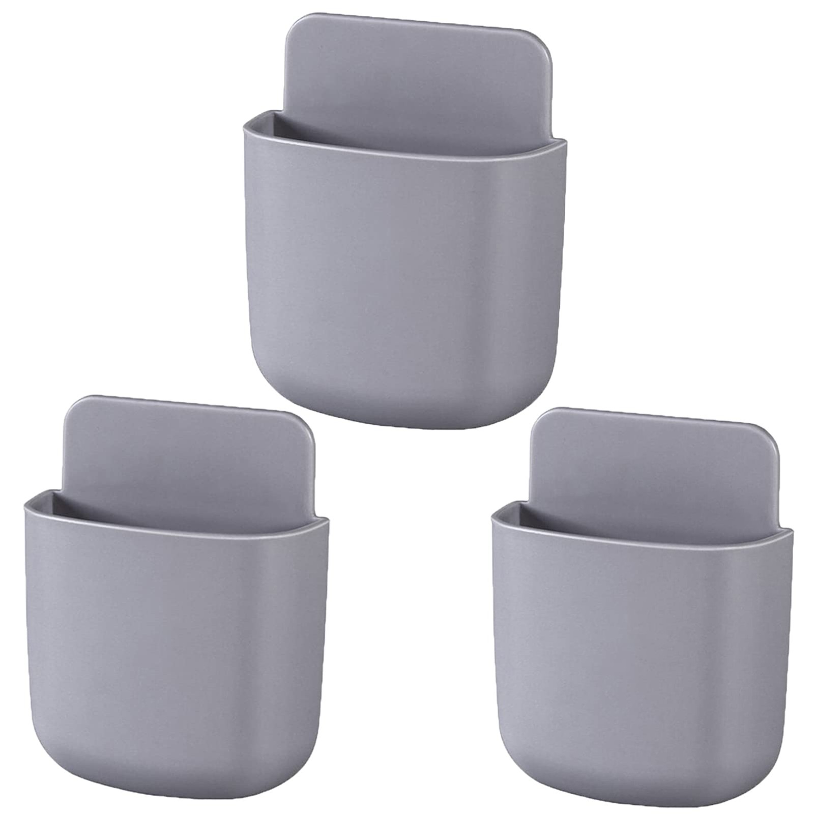 3 Pack Remote Control Holder Wall Mount Holders Hole-Free Charging Organizer