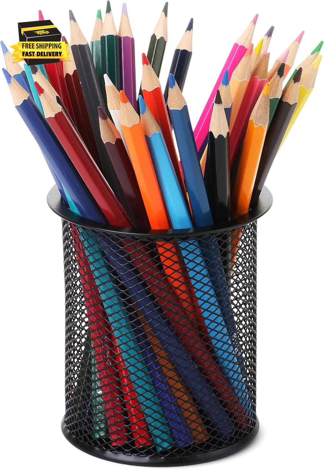 – Mesh Pen Holder, 3Pcs, Pen Holder, Pencil Cup Holder | Black Pen Holder, Pen C
