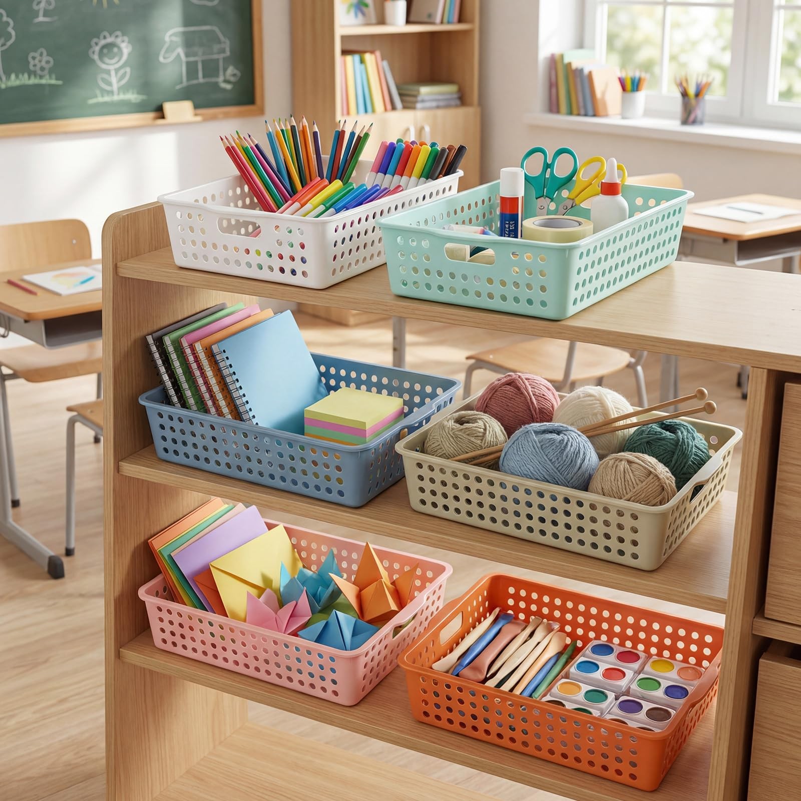 Caddy Bins for Students Desk Elementary Teacher Classroom Organization and St…