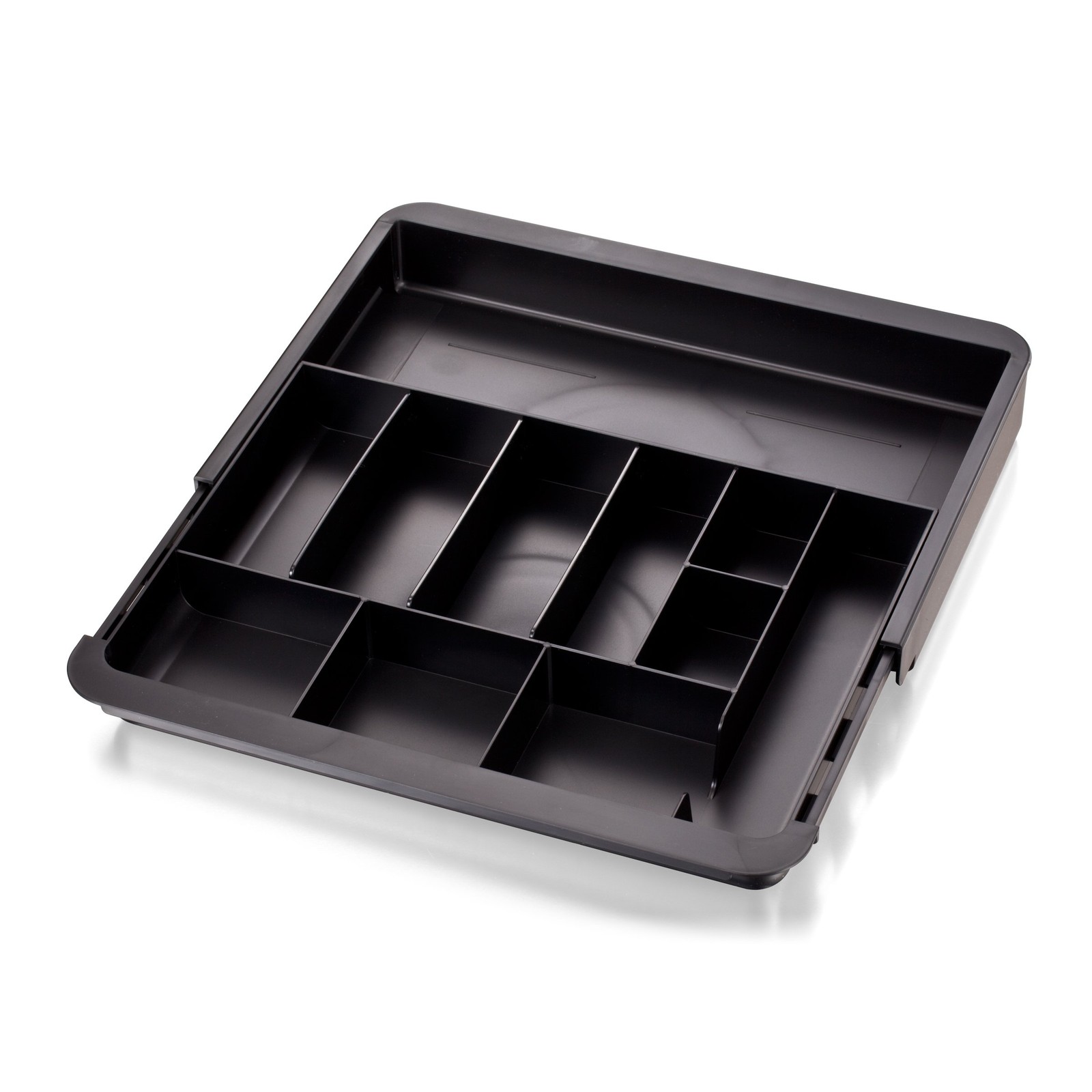 Officemate Recycled Expandable Drawer Tray 10 3/8 W – 16 W Black 26372