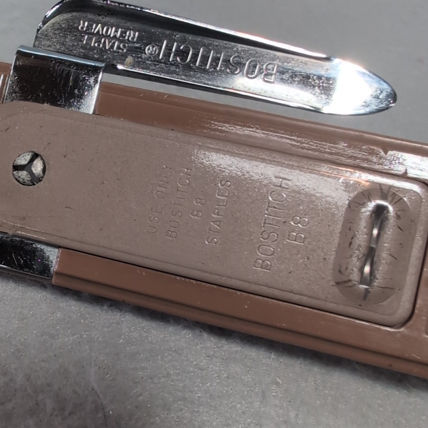 VTG Bostitch B8 Stapler With Staple Remover Brown Desktop Office WORKS