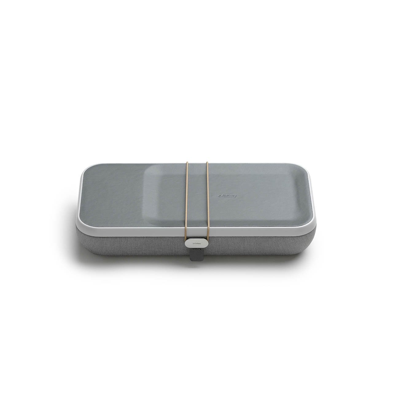 Orbitkey Portable & Customizable Desk Organizer Case with Wireless Charger, Ash
